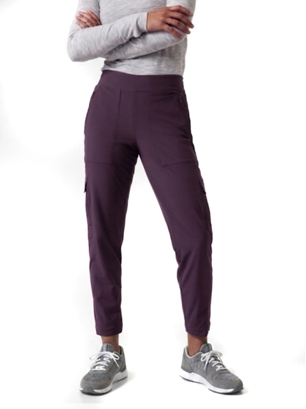 Athleta Plum Cargo Jogger Pants